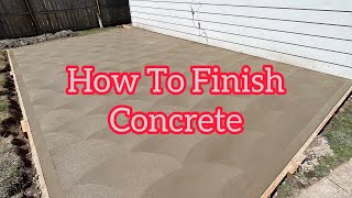 How to swirl finish concrete [upl. by Eimrots]