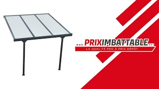 Pose dun pergola TOP PRIX avec gouttière PRIXIMBATTABLE [upl. by Nivlek]