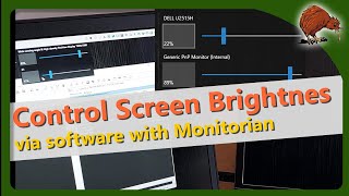 Monitorian – Control screen brightness via software [upl. by Ahsinwad]