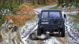 Sortie 4x4 avec le PATROL GR Y60 sous la neige [upl. by Beatrisa]