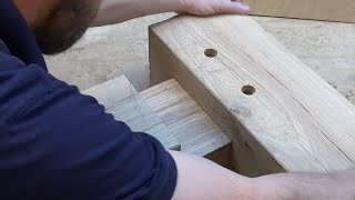 Timber Framing Mortise amp Tenon [upl. by Ano]