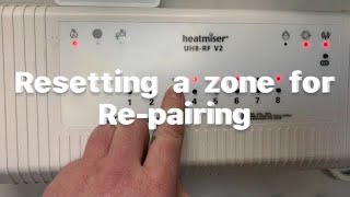 Heatmiser  How to factory reset a zone on the wireless V2 wiring centre underfloor heating [upl. by Eeresid]