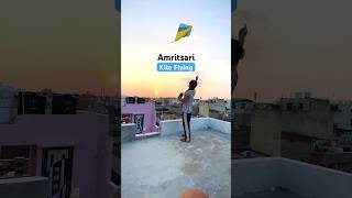 Amritsari Kite Flying 🔥🥰 kite kiteflying kitelover kitefestival kitemarket kitefighting [upl. by Yardley]