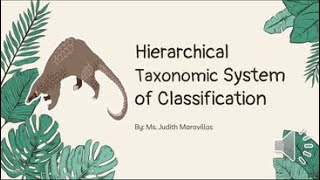 Hierarchical Taxonomic System of ClassificationIntroduction [upl. by Dazhahs]