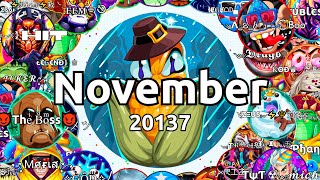 BEST AGARIO GAMEPLAYS amp MOMENTS OF NOVEMBER 2022  Agario Solo amp Team Compilation [upl. by Ahsenat]