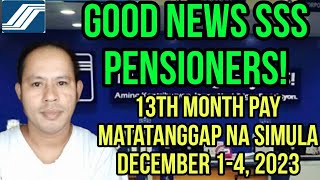 13TH MONTH PAY IBIBIGAY NA SIMULA BUKAS SA MGA SSS PENSIONERS [upl. by Haswell]