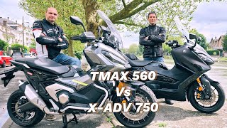 Duel Tmax Vs XADV  et le meilleur maxiscooter est [upl. by Antoni332]