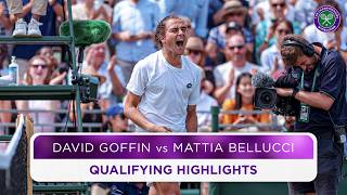 Emotional SCENES  David Goffin vs Mattia Bellucci  Qualifying Highlights  Wimbledon 2024 [upl. by Nirtiak]