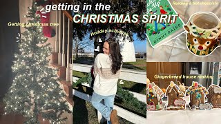 The ULTIMATE HOLIDAY VLOG Christmas tree farm gingerbread house making getting snow amp more [upl. by Bazil387]