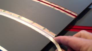 Laying slot car braid on a routed track [upl. by Yenffad]