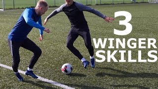 3 Easy Winger Match Skills To Beat Defenders  Simple One V One Dribbling Moves Tutorial For Wingers [upl. by Lolly97]