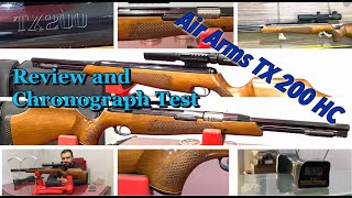 Air Arms TX 200 HC Reviews and Chrony Test [upl. by Amocat]