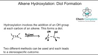 Alkene Hydroxylation Diol Formation [upl. by Ajnot254]