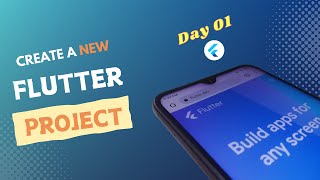 How to Create a New Flutter Project  Creating first Flutter app 2024 [upl. by Halimaj]