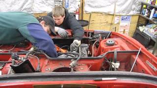 Installing engine in Porsche 944 [upl. by Kahle249]