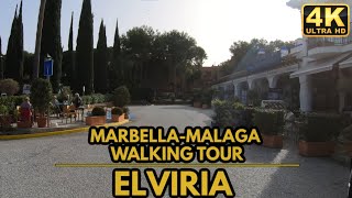 Malaga MalagaWalking Past Don Carlos in ElviriaMarbellaEmpty Winter Walking TourDaytime4K60FPS [upl. by Vasileior]