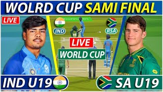 U19 World Cup Live India vs South Africa U19 Live  IND U19 vs SA U19 Live Commentary  IND BATTING [upl. by Byrn135]