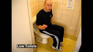 How to Get Up From a LOW TOILET SEAT [upl. by Ellerey]