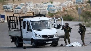 Israeli troops shoot dead driver of rammed car [upl. by Nnasus]