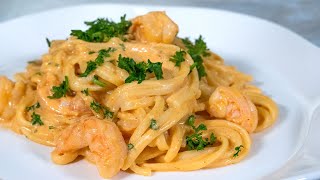 Pasta Con Camarones En Crema De Chipotle  Receta Facil [upl. by Ynots447]