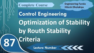 Routh Stability Criterion Stability Optimization in Control Systems [upl. by Ahsieker]