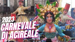 Carnevale di Acireale 2023  il più bel carnevale d Italia [upl. by Dahcir]