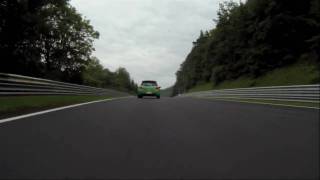 Clio RS Cup 200 vs Clio RS Cup 200  GoPro HD  Nürburgring Nordschleife Trackday  BTG  tlow [upl. by Ahsimaj631]