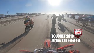 Embarquez avec la Go Pro Jeremy Van Horebeek au départ du Touquet  Enduropale 2019 [upl. by Alleen139]