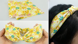 Cotton Bow Headbands – Fabric Headband Tutorial [upl. by Viole]