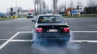 BMW M5 Burnout  Awesome sound 1080p HD [upl. by Cassy]