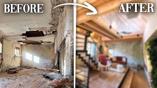 TIMELAPSE 2 YEARS  Renovating an abandoned house  Start to Finish [upl. by Tahmosh]