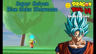 SSJB Super Saiyan Blue Showcase DBN  Dragon Ball N BETA [upl. by Itsud978]