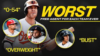 The Worst MLB Free Agent Signing for Each Team Ever [upl. by Lau]