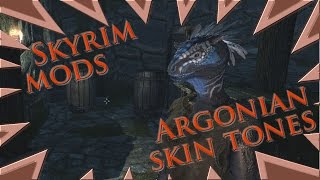 MOD  Skyrim  Argonian skin tone [upl. by Assiluy]