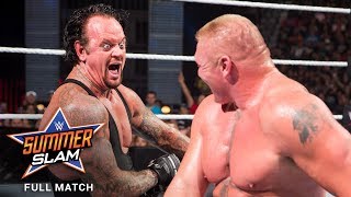 FULL MATCH  Brock Lesnar vs The Undertaker SummerSlam 2015 [upl. by Norbert116]