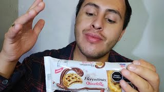 PROBANDO FLORENTINAS GALLETAS CRUJIENTES  ASMR eating 🤤🥴 [upl. by Nednarb]