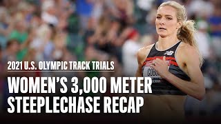 Emma Coburn Wins 3000Meter Steeplechase  2021 US Olympic Trials  Runners World [upl. by Mari]