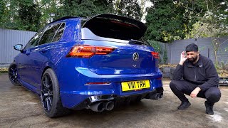 My VW MK8 GOLF R gets a NEW EXHAUST OPF Delete [upl. by Airot36]