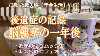 【年金生活】70代夫婦【日々の記録 Vlog】後遺症の記録 脳梗塞の一年後  おまけ付きムック本  おやつは白玉カフェオレプリン  Japanese senior Vlog [upl. by Randall]