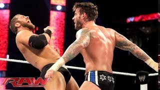 CM Punk vs Curtis Axel  Beat the Clock Match Raw Oct 14 2013 [upl. by Cynthla]