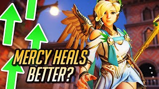 💛 Mercy Healing Better In NEW Update 💛  Overwatch 2 [upl. by Neddy]