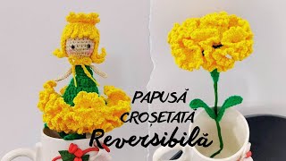 Papusa crosetata reversibila [upl. by Lyrred944]