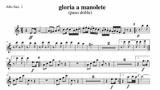 gloria manolete pasodoble partitura [upl. by Kila]