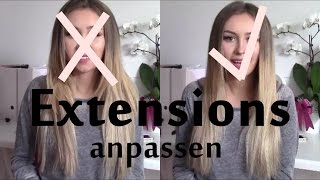 Extensions perfekt anpassen Passend schneiden und Tipps ❤️ [upl. by Cristionna463]