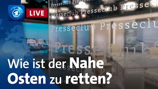 Ausweg gesucht Wie ist der Nahe Osten zu retten  ARDPresseclub [upl. by Bobby892]