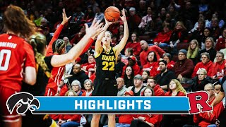 Iowa at Rutgers  Highlights  Big Ten Womens Basketball  Jan 5 2024 [upl. by Aleakcim898]