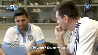 El Kun Agüero entrevista a Leo Messi [upl. by Vick]