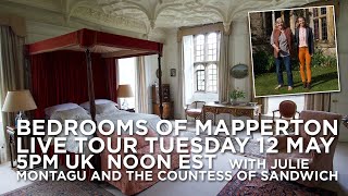 A romp through the bedrooms of Mapperton with the Countess of Sandwich and Julie Montagu [upl. by Senoj]