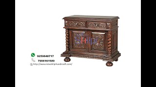 Shipi Handmade Cabinet in Luxury amp Traditional Work Covered Sideboard [upl. by Chucho]