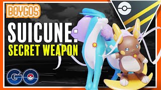 SUICUNE SECRET WEAPON of BULK in ULTRA LEAGUE POKéMON GO GO Battle League [upl. by Onivla]